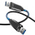 央光 USB3.1光纤线公对公兼容2.0 视频会议摄像头10Gbps高清线 3米 YG-USBKK30X31