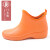 Maruryo良牌日本制进口舒适时尚雨靴晴雨两穿防滑低跟可爱水鞋女士套鞋 橙色 M(37/38码可穿)