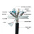 黑色TRVVPPS0.2 0.3 0.5平方独立分组双绞屏蔽数控机床拖链电缆线 黑色12x0.2平方一米