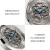 爱沃驰（IW）瑞士品牌手表男士镂空机械表全自动进口机芯潮流款防水腕表 银壳灰面蓝针-皮带款
