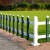 盛富永 草坪护栏 PVC塑钢栅栏围栏 户外花园庭院绿化栏杆 棕色 1.2米高一米价