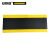 安赛瑞 防滑地垫 PVC耐油橡胶脚垫 钢花纹黑黄色90×150cm 15910