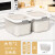厨房家用装米桶密封米缸面粉收纳盒大米防虫防潮储存罐级米箱 50斤组25斤象牙白2个装+送米杯