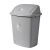 科力邦（Kelibang） 垃圾桶 大号塑料户外垃圾桶 带盖工业商用环卫垃圾桶加厚翻盖30L带盖 烟灰色KBD1033