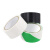 海斯迪克 车间划线安全标识胶带 PVC斑马线警示胶带 绿白双色1卷 4.8CM*16y HKJD-004