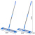 金固牢 免手洗铝合金平板拖 干湿两用擦地神器懒人尘推 KZS-221 60cm(双节杆+2替换布)