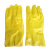 春蕾CL-001工业棉毛浸塑手套 短款28CM 4双耐油耐酸碱劳保手套
