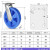 重型三钢改性尼龙轮加厚工业脚轮耐磨多尺寸万向轮载重货架刹车轮定制 6寸活动轮