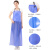 蓝色加厚防水围裙厨房洗碗水产专用pvc加厚耐弱酸碱专用围裙 蓝色袖套