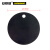 安赛瑞 圆形空白塑料吊牌 厂标签标记分类牌超市寄存牌钥匙牌 黑色 100个装 直径31.8mm 14794