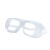防尘眼镜工业粉尘不起雾防尘护目镜防风沙眼镜防风目镜玻璃片透明 小风镜5副