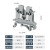 定制适用TUK2.5B UK2.5 4 6 10 16平方导轨式组合通用接线端子 接地线端子 TUKLKG-4平方