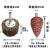 打磨不锈钢的磨头金属抛光直磨机百叶轮带柄叶轮砂布内圆磨头 锥形  20MM 80目 锋利型圆柱 30MM 80目
