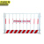 京洲实邦 1.2*2m 黄色竖管5.3公斤 建筑工地护栏网安全定型防护栏JZSB-9375B