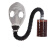 普达 防毒面具生化 MJ-4001全面罩配3号金属中罐（含背包导气管） 1套 防有机气体及蒸汽 工业化工用
