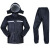 尔苗分体式雨衣套装时尚反光雨衣劳保防汛双层可拆双帽檐+雨裤XL