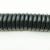 弹簧线2 3 4 6 8芯螺旋电线PU弹力伸缩弹簧电缆电线多芯规格防水 黑3芯0.5平方 2.5米