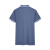 普舍（PUTSCHE）夏季polo衫短袖翻领广告衫可定制logo工作服 2189款 灰蓝色 XL码 