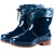 上海回力雨鞋新款低筒雨靴 防滑牛筋底黑色工作水鞋男女k 553墨绿色 40