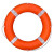 固易救生圈 实心泡沫船用国标专业成人救生圈塑料游泳圈 8毫米30米橘色浮绳(无环无钩)
