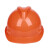 牛保安安全帽工地男施工建筑工程领导电工劳保透气高强度abs加厚安全头盔 橙色 国标透气款