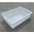 长方形白色小塑料盆大号加厚养殖工业无盖零件盒塑胶箱周转箱胶盒 1#白盆(395*305*130)