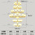 仁聚益全铜玉石新中式大吊灯复式楼别墅客厅灯奢华大气中空楼梯间长吊灯 六层55头大吊灯送欧普白光/