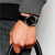阿玛尼(Emporio Armani）手表 男士黑色欧美简约日历皮带休闲时尚男表 AR1692