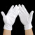 谋福CNMF 白色礼仪手套接待表演质检白手套（10付装防滑款）93692
