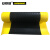 安赛瑞 工业警示防滑地垫 PVC耐油橡胶脚垫 工厂仓库车间 钢花纹黑黄色60×90cm 15909