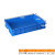 加厚塑料周转箱零件盒元件盒物料收纳箱蓝色胶框长方形物流箱子大 575-105630*425*110mm 蓝色无盖加厚新料