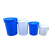 震迪60L带盖水桶酒店厨房泔水桶储水加厚款圆水桶可定制700253蓝色