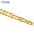 稳斯坦 WST200 塑料警示链条 路锥链条 隔离链子 链条 警示防护链条 隔离墩链条（6mm黄色-5米）