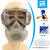 防尘工业粉尘防雾一体面罩打磨水泥石灰煤矿开槽面具 一体式防尘面具+5片棉 （防雾