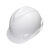 梅思安V-GardPE标准型一指键帽衬V型无孔安全帽施工建筑工地劳保防撞头盔白色1顶