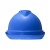 梅思安V-Gard-500PE豪华型一指键帽衬V型有孔安全帽施工建筑工地防撞头盔蓝色1顶