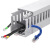 PVC线槽明装灰色塑料配电箱布线槽网线电线电缆理线阻燃pvc行线槽 80*35粗齿 1米单价