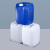 万普盾 堆码桶 【浅白色10L】 加厚塑料桶实验室化工桶消毒废液桶耐酸碱桶方形密封桶储水桶