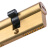 寻程 防盗门铜锁芯65mm-120mm铜进户门锁芯AB型锁芯 80mm偏心（32.5+52.5） 单位：个
