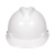 舜选 安全帽 ABS型 透气舒适 工地建筑工程安全头盔 V字型 白色【可定制印字】
