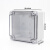 室外防水盒IP67户外防水接线盒透明盖ABS塑料密封盒防水箱 仪表盒 125*125*75