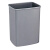 南 GPX-92A 南方方形塑料单层垃圾桶  灰色 商用垃圾桶 酒店宾馆客房果皮桶