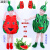 温蔓尔儿童环保创意服装六一水果蔬菜表演服装幼儿园蔬菜水果服装节日亲 红苹果 (S码)建议身高90-110 厘米