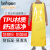 趣行 黄色围裙 TPU材质20丝 防油防水耐酸碱男女款  厨房加工产海鲜水产