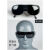 电焊打磨墨镜透明玻璃劳保护眼镜防尘护目镜平光镜防风镜防护眼睛 2010黑10副