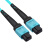 EB-LINK 45米MPO-MPO母头多模12芯OM4工程电信级光纤跳线集束40G/100G光模块MTP跳纤