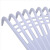 海斯迪克 HK-8020 清洁耙子 园林清洁工具搂草耙 清洁环卫耙 塑料草耙子（含木柄）白色