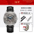 爱沃驰（IW）瑞士品牌手表男士镂空机械表全自动进口机芯潮流款防水腕表 银壳灰面蓝针-皮带款
