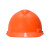 梅思安/MSA PE无孔标准一指键橙色防撞头盔男女安全帽1顶+1个双色logo单处定制印字+1个车贴编码