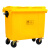 【660L垃圾车】废弃口罩黄色医疗垃圾桶脚踏有盖医疗医院利器盒废物桶回收箱大号